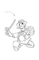Donald Duck kleurplaat 34